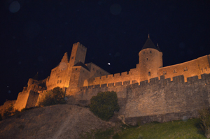 Carcassonne at night