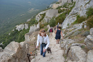 the climb at Peyrepertuse