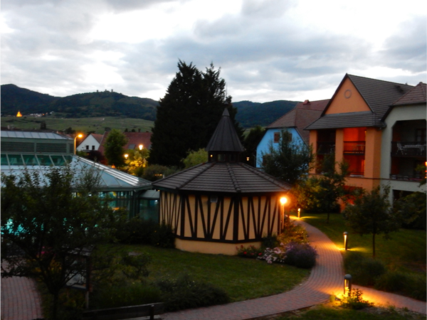 Hohlandsbourg Castle in distance