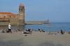 Collioure beach where we swam